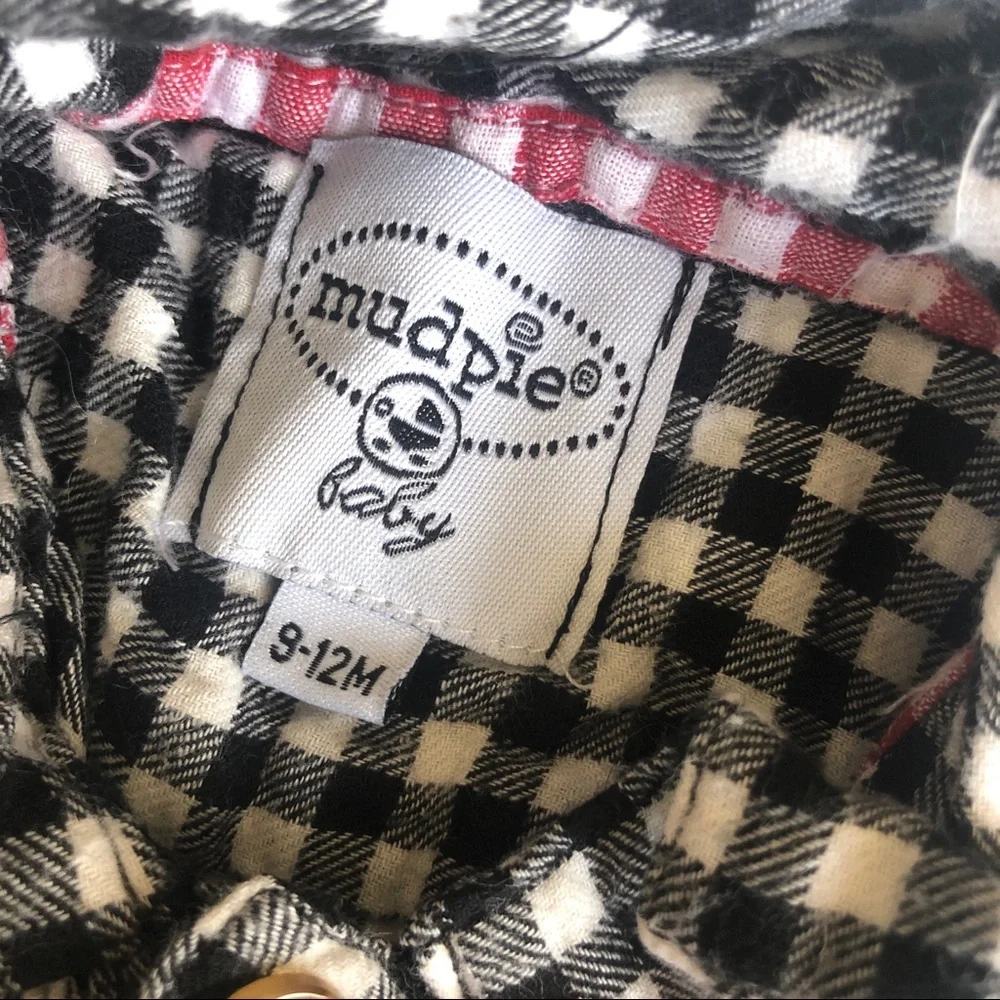 Mud Pie gingham buffalo